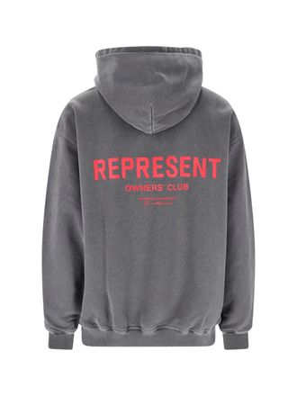 Represent Mens Sweaters Grey Cotton