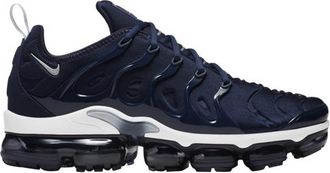 Nike Mens Air Vapormax Plus - Running Shoes Midnight Navy/Metallic Silver/White Size 10.0