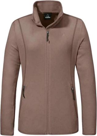 Sch&ouml;ffel Fleecejack - Dames - Sport - Bruin - Maat: L Fleece