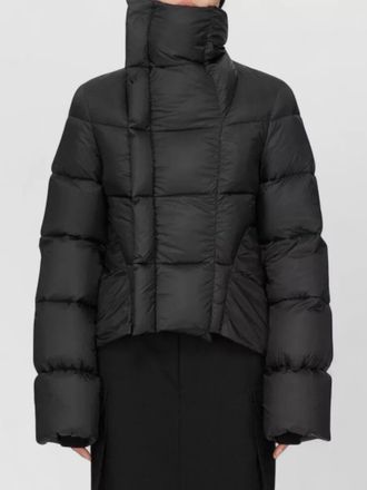 Rick Owens quilted asymmetric down coat