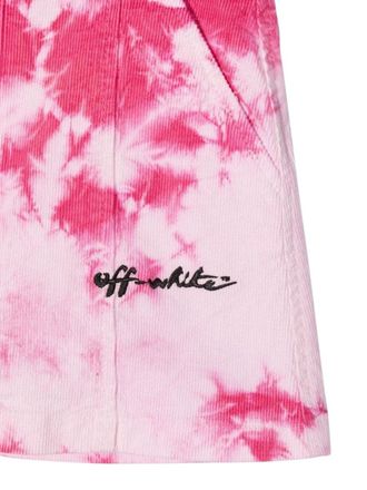 Off-white Velvet Tie-Dye Skirt - Pink