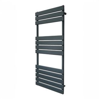 MonsterShop Flat Panel Towel Radiator - 1200mm x 500mm - Anthracite Grey