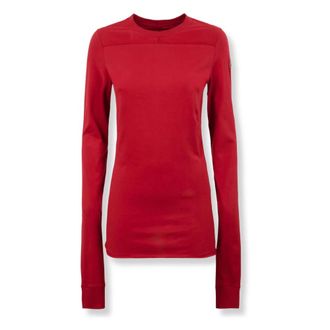 Moncler Long Sleeve Training Tops, male, Red, Size: S Girder LS T