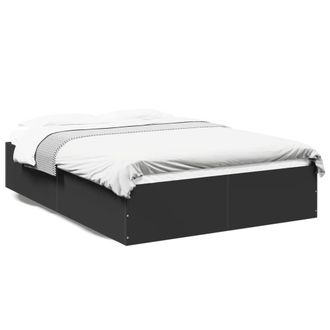 Berkfield Home Bed Frame without Mattress Black 120x190 cm Small Double