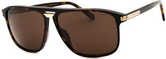 Chopard SCH2930722 Aviator Full Rim Sunglasses - Brown
