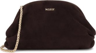 Kazar Glow Clutch - Dames - Clutches - Bruin - ONE Size - Su&egrave;de - Tassen