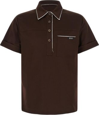 Prada Brown Scotland polo shirt