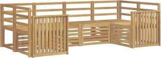 vidaXL Conjunto De Sof&aacute;s De Exterior 6 Uds. Blanco Vidaxl