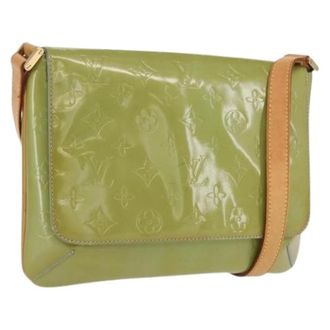 Louis Vuitton Pre-owned Cross Body Bags, female, Green, Size: ONE SIZE Pre-owned Vintage Patent Leather Shoulder Bag