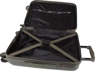 Momo Design Mens Trolley Military Green-Black Metallic Fiber Bags Travel-bags