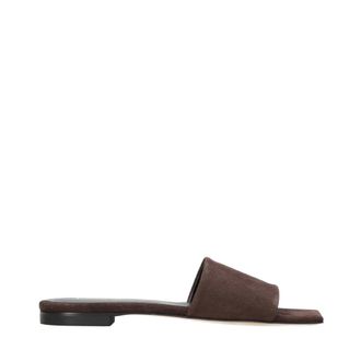 Semicouture Sliders, female, Brown, Size: 10 US Square Toe Sandal