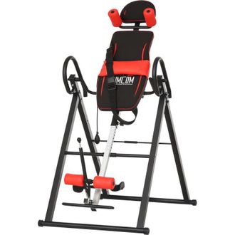 HOMCOM Homcom - Tabla De Inversi&oacute;n Plegable Con Cintura Acolchada Y Cintur&oacute;n De Seguridad