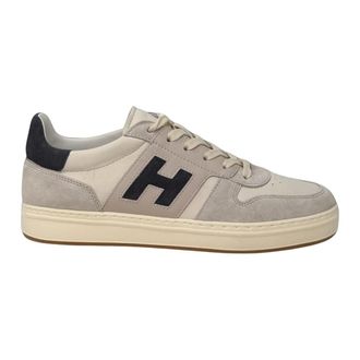 Hogan H 668 Allacciato H Banda - Heren - Sneakers - Beige - 43 1/2 EU - Schoenen