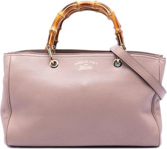 Gucci Pre-owned Gucci Medium Calfskin Bamboo Shopper Satchel Ladies S4BE6OG697KG63YB
