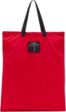 Plan C Tote Bags, female, Red, Size: ONE SIZE Pili and Bianca Nylon Shopping Bag