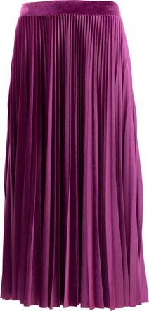 Valentino Garavani Women Purple Silk Womens Skirt
