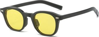 Generic Mens Driving Sunglasses Vacation Womens Outdoor Sun Glasses(Yellow)
