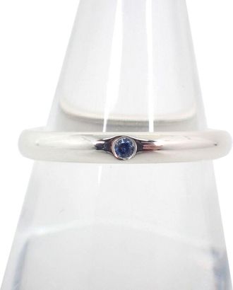 Tiffany & Co. Blue Sterling Silver 925 Band Ring (Pre-Owned)