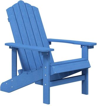 vidaXL Garden Adirondack Chair HDPE Aqua Blue vidaXL