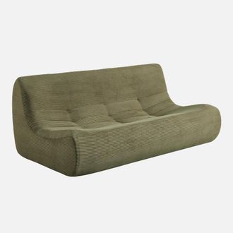 Sweeek Sof&aacute; De Terciopelo De Pana, 3 Plazas
