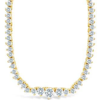 Sterling Forever Tatum Slide Tennis Necklace in Gold at Nordstrom