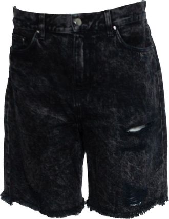 Amiri Trasher denim shorts in black