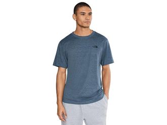 The North Face S/S Tri-Blend T-Shirts Mens Clothing Shady Blue White Heather : 2XL, Cotton/Polyester/Viscose