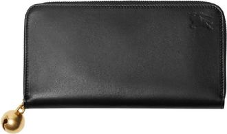Burberry EKD Leather Zip-Around Wallet