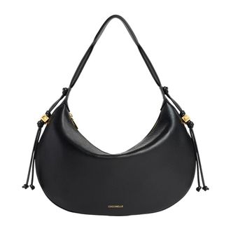 Coccinelle Thess Schoudertas - Dames - Schoudertassen - Zwart - ONE Size - Katoen - Tassen