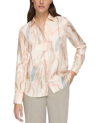 Lafayette 148 New York Scottie Silk Blouse