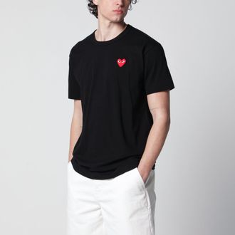 Comme Des Gar&ccedil;ons Black cotton T-shirt