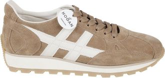 Hogan Soft Suede Sneakers With Contrasting Accents