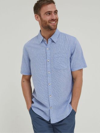Fat Face FatFace Blue Bugle Micro Check Shirt
