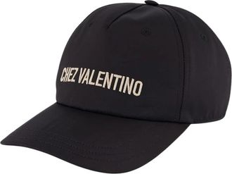 Valentino Garavani Chez Valentino Baseball Cap - Heren - Petten - Zwart - 58 CM - Katoen - Accessoires