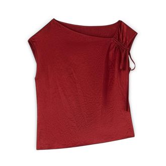 Motivi Tops, Dames, Rood, S, Satijn, Sleeveless Tops