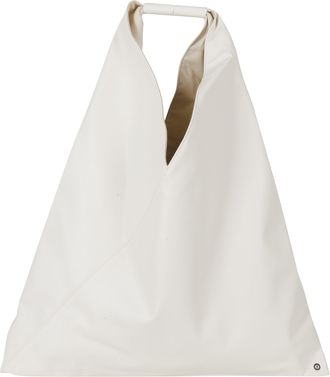 Maison Margiela Origami-Inspired White Handbag With Embossed Logo