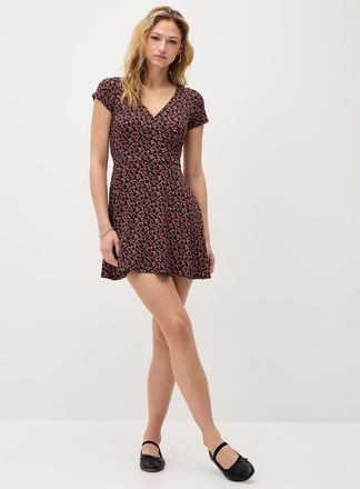 Twik Womens Patterned crossover minidress