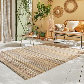 Nazar Rugs Alfombra exterior reversible dise&ntilde;o degradadas - beige - 120x160 cm