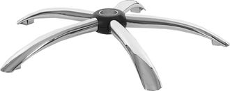 Hhg Nunca Usado] Base 65cm, Silla Giratoria Silla De Oficina Silla Ejecutiva, Cromo Agujero &Oslash;5cm