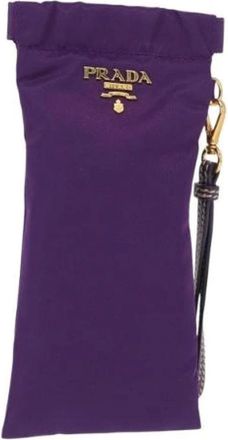 Prada Pre-owned Bags, female, Purple, Size: ONE SIZE Pre-owned Vintage Nylon Bag