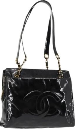 Chanel Pre-owned Shoulder Bags, female, Black, Size: ONE SIZE Pre-owned Leather Shoulder Bag