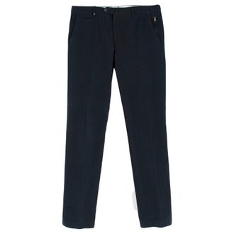 Corneliani Navy Wool Cord Trousers Size 34/86