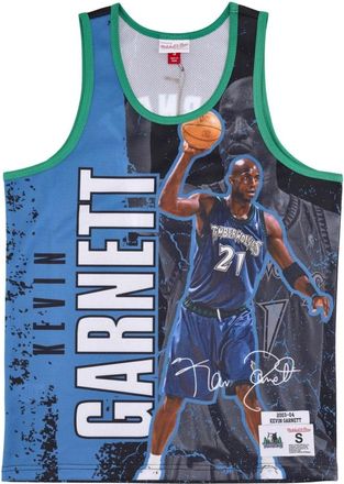 Mitchell & Ness Kevin Garnett Basketball Tank Top - Heren - Fitness - Veelkleurig - XL - Wol - Fitness