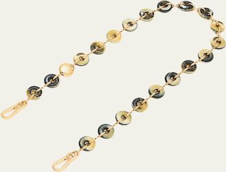 Loewe Donut Chain Shoulder Strap in Acetate and Stainless Steel