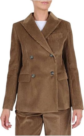 Max Mara Blazer de pana marr&oacute;n Katanga - Jackets - Mujer - Marr&oacute;n - 2XS