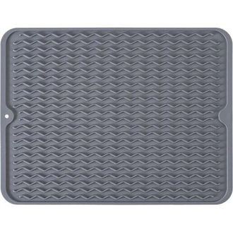 OEM Alfombrilla De Silicona Para Escurrir Platos, Antideslizante, F&aacute;cil De Limpiar, Gris