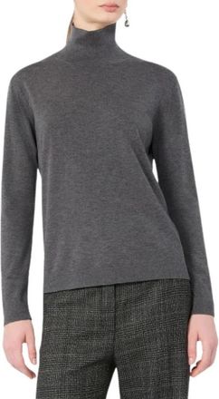 Max Mara Truien & Vesten, Dames, Grijs, S, Wol, Maglia