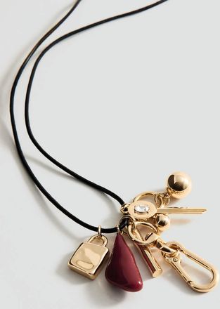 Mango Collana ciondolo charms oro - Donna - Taglia unica - MANGO