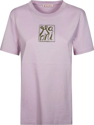 Marni T-Shirt MM Girocollo - Dames - T-shirts - Roze - XS - Tops