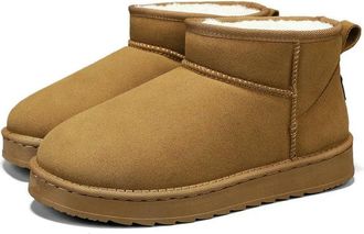 Generic NYSBH Couple Men Women Snow Boots Winter Anti-slip Comfortable Ankle Boots Winter Large Warm Lazy Cotton Shoes Women